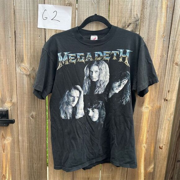 Vintage 1992 Megadeth "Countdown to Extinction" Men's T-Shirt L Black - Picture 1 of 16